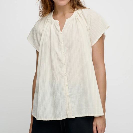 Flow Top Dobby, Off White