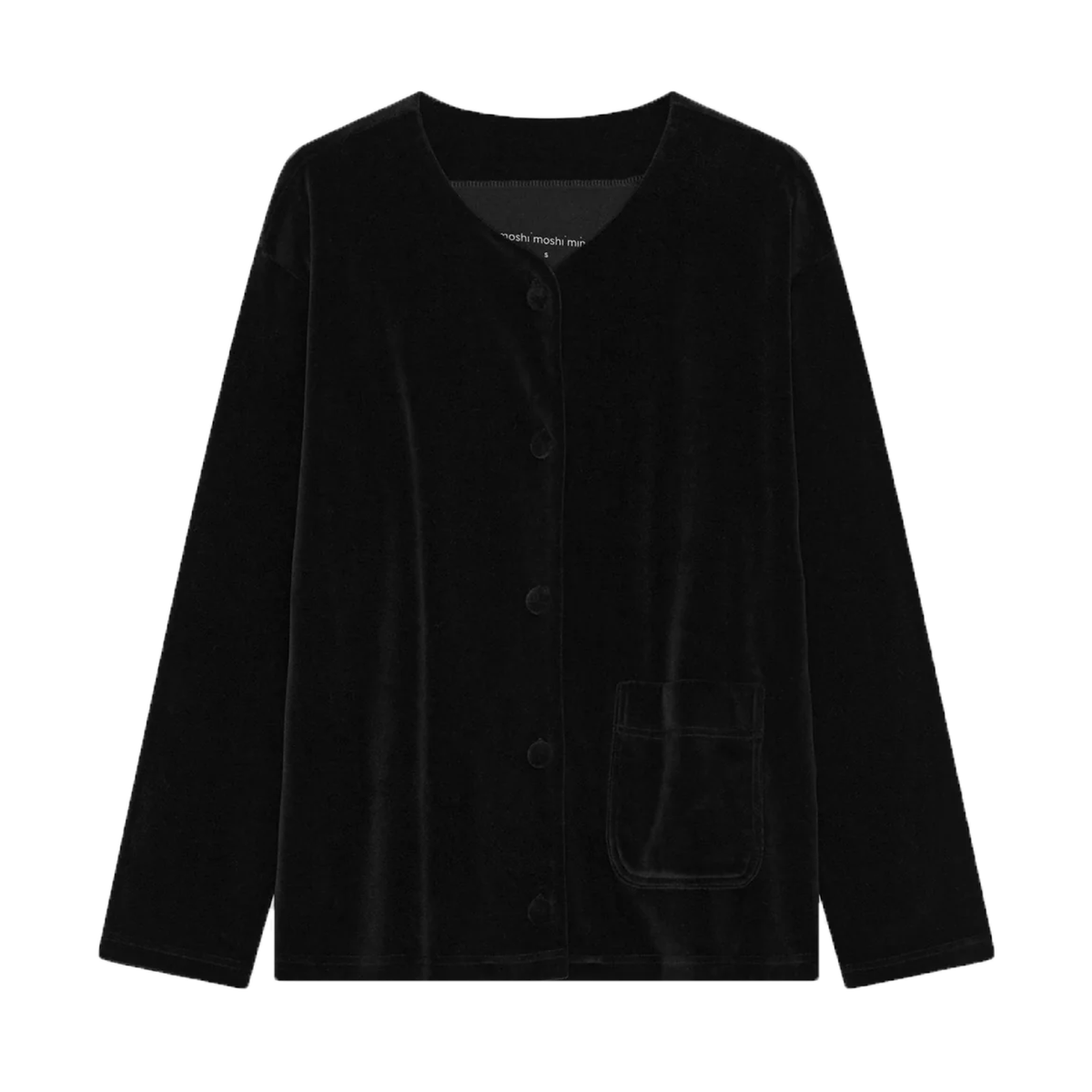 Harmony Shirt Velvet, Black