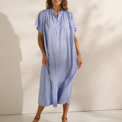 June Shirtdress Chambray, Light Blue