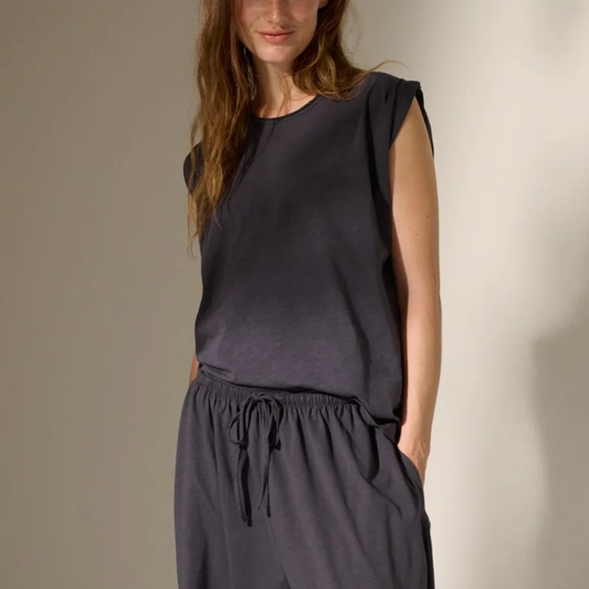 Accept Tank Top, Dark Grey