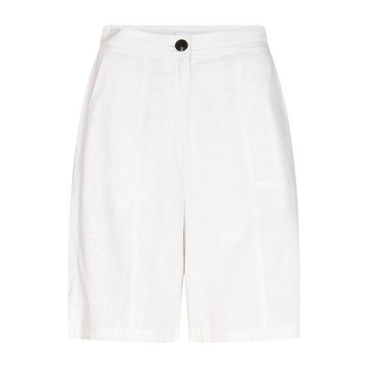 Naja 13 Shorts I Hør, Hvid