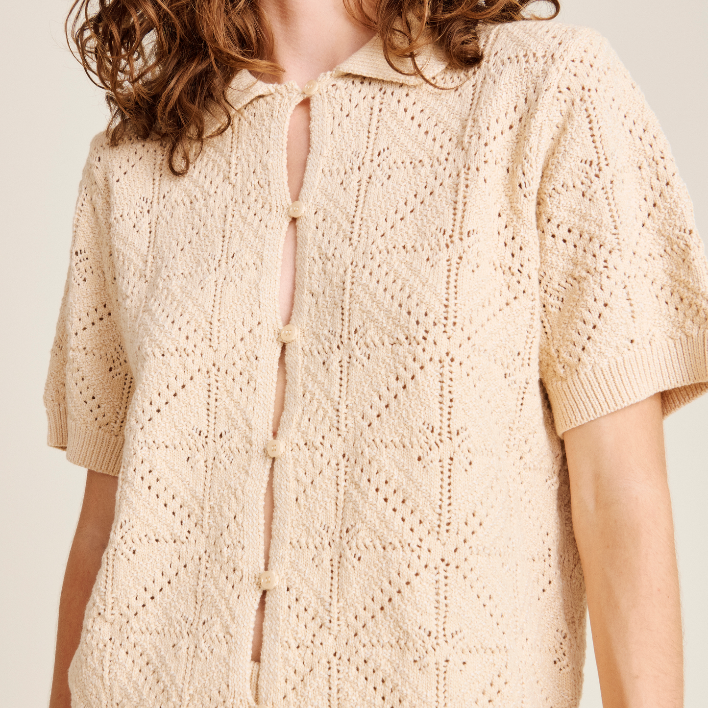 Anaco Shirt, Beige