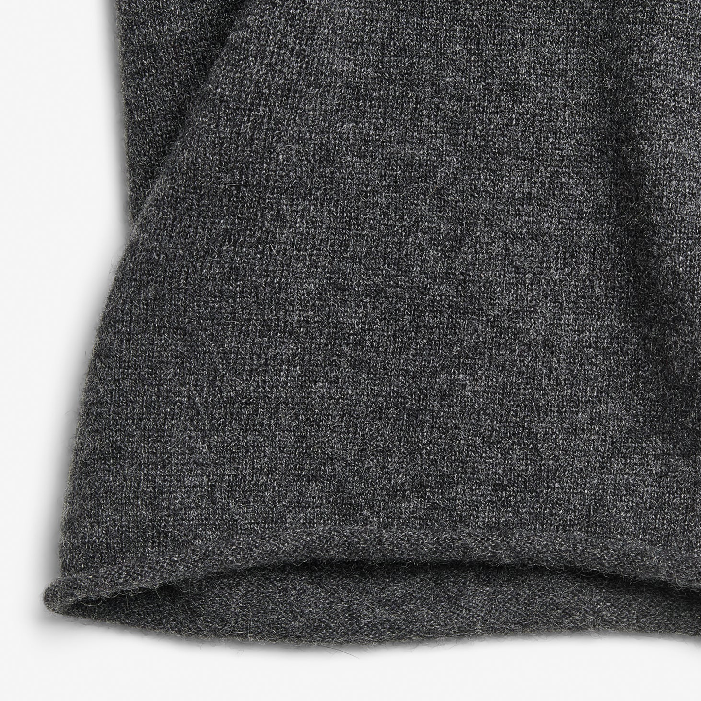Women's Straight Cashmere Sweatpants, Dark Grey