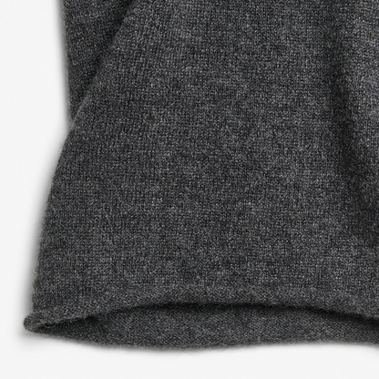 Women's Straight Cashmere Sweatpants, Dark Grey