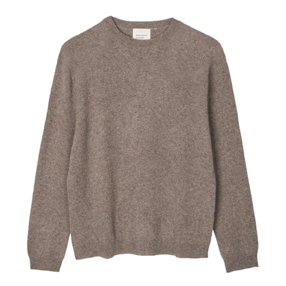 Women's Oversized Cashmere Roundneck, Truffle