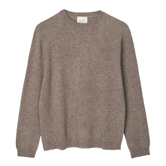 Women's Oversized Cashmere Roundneck, Truffle