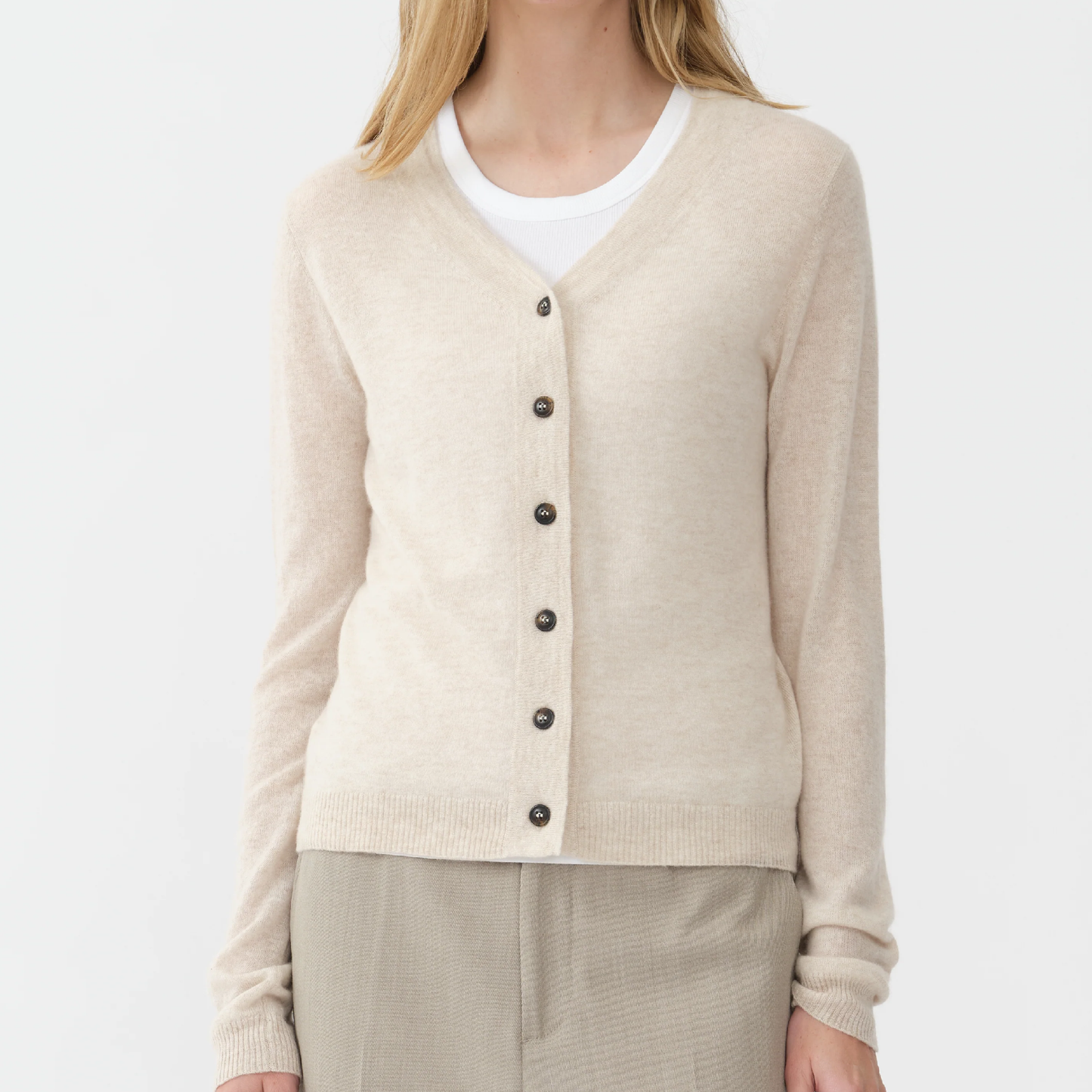 Air V-Cardigan, Sand