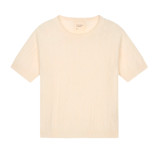 Women's Cableknit Blouse, Cloud