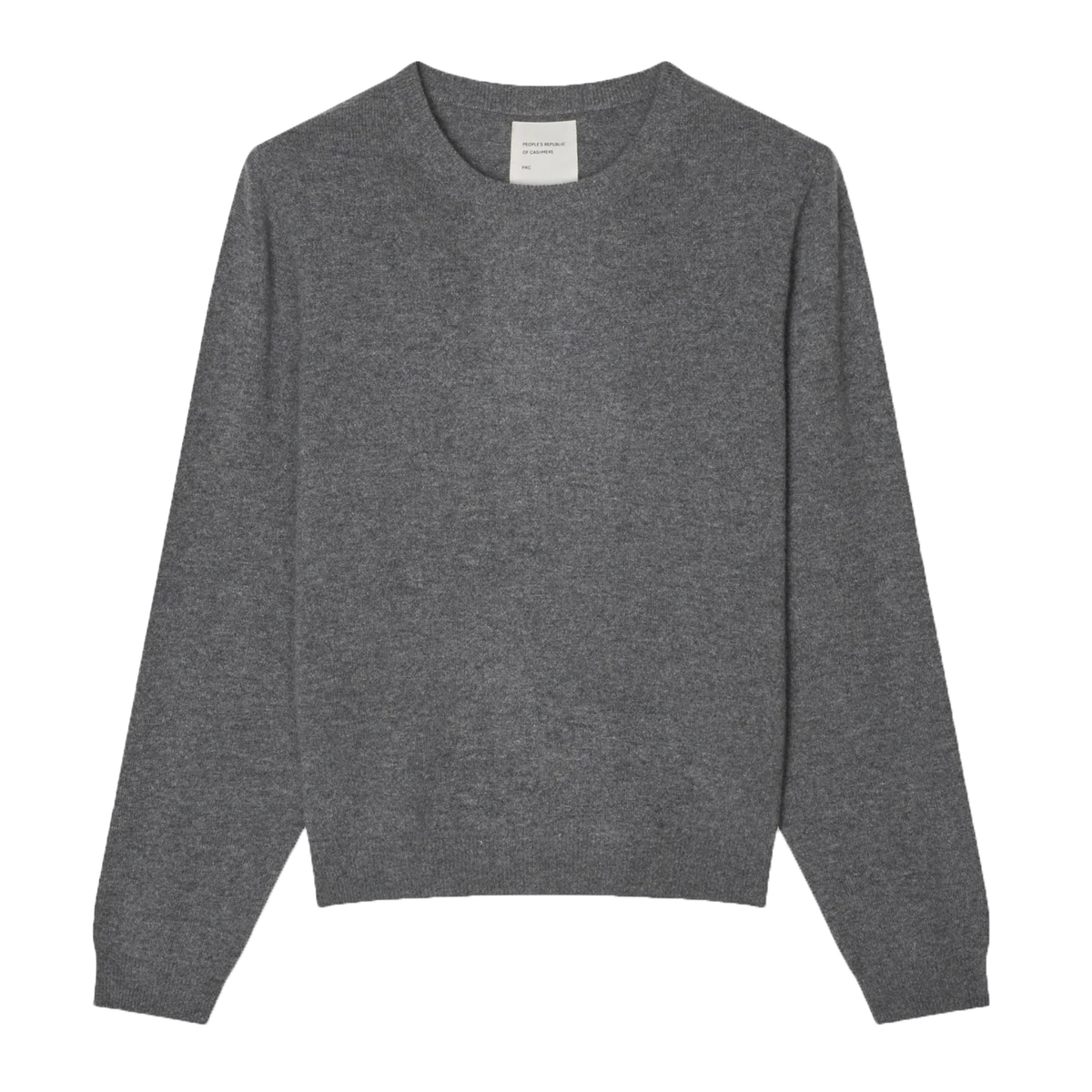 Women's Cashmere Classic Roundneck, Heather Grey