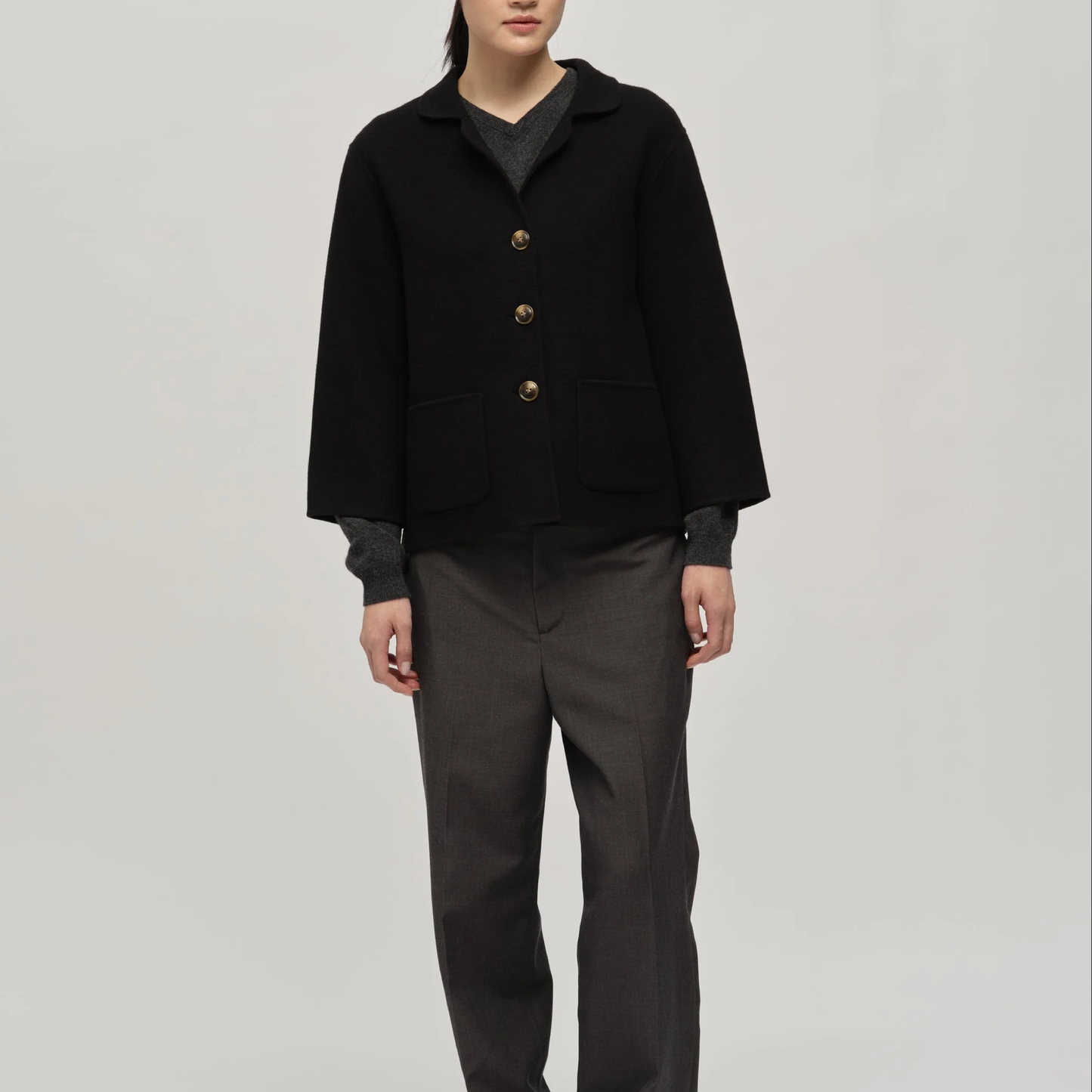 Women's Overshirt Jacket, Black