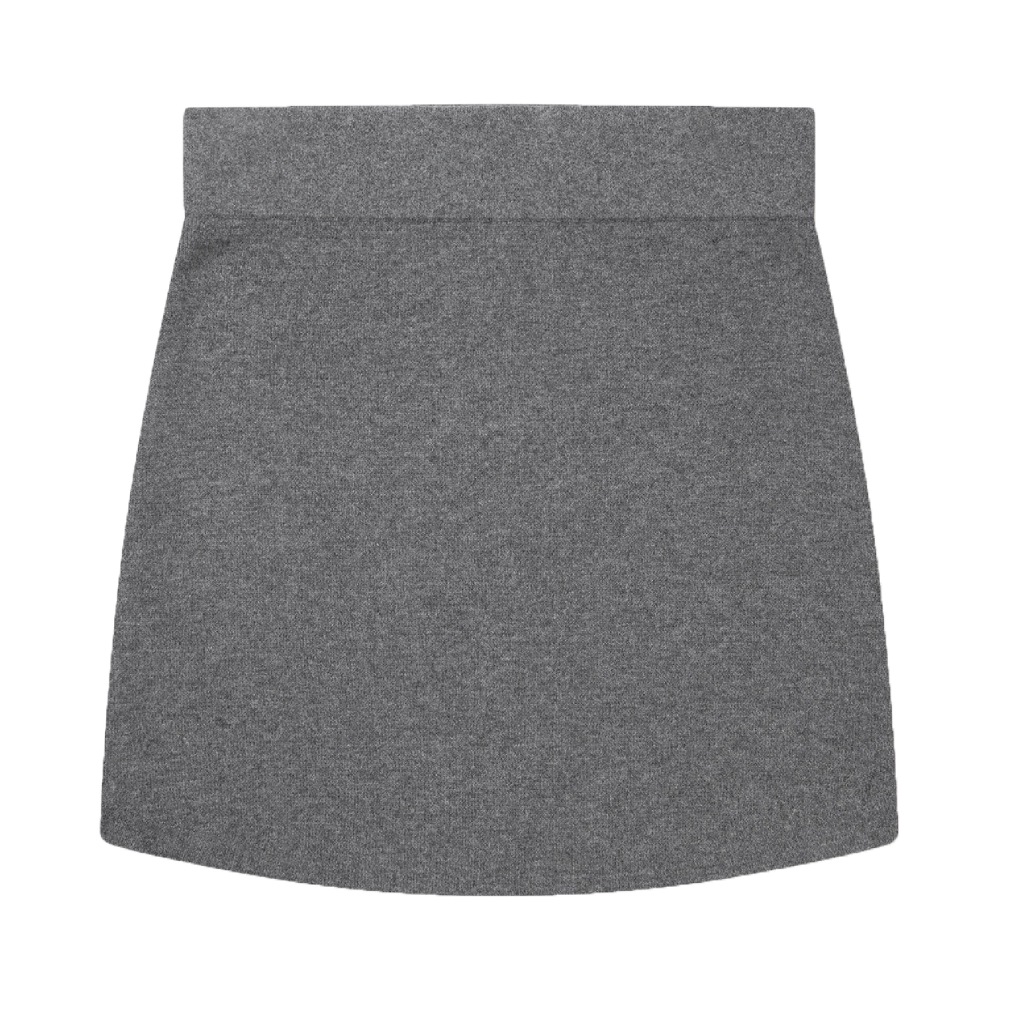 Women's Cashmere Mini Skirt, Heather Grey