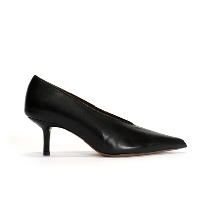 Sessi Hand-braided Stiletto, Black