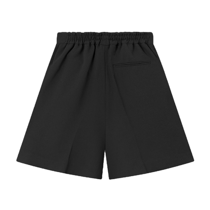 Phoebe Crepe Georgette Shorts, Black 