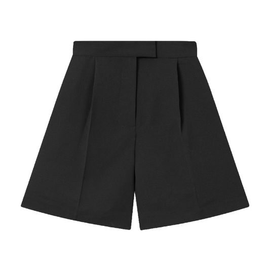 Phoebe Crepe Georgette Shorts, Sort