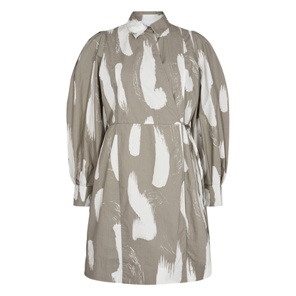 Annika Wrap Dress, Dusty Grey