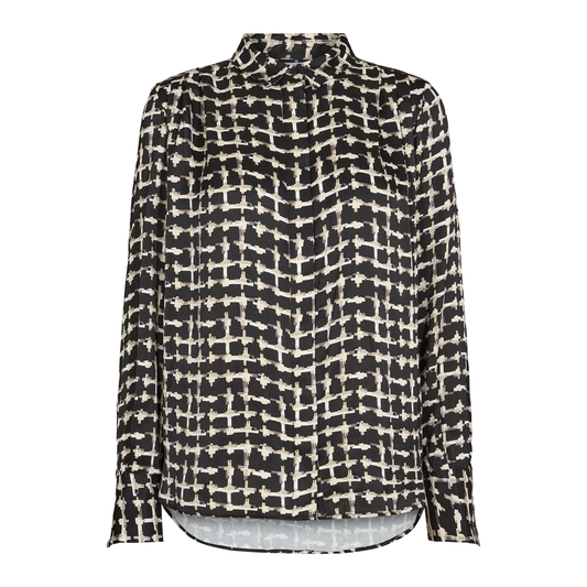 Ada Shirt, Black/Beige
