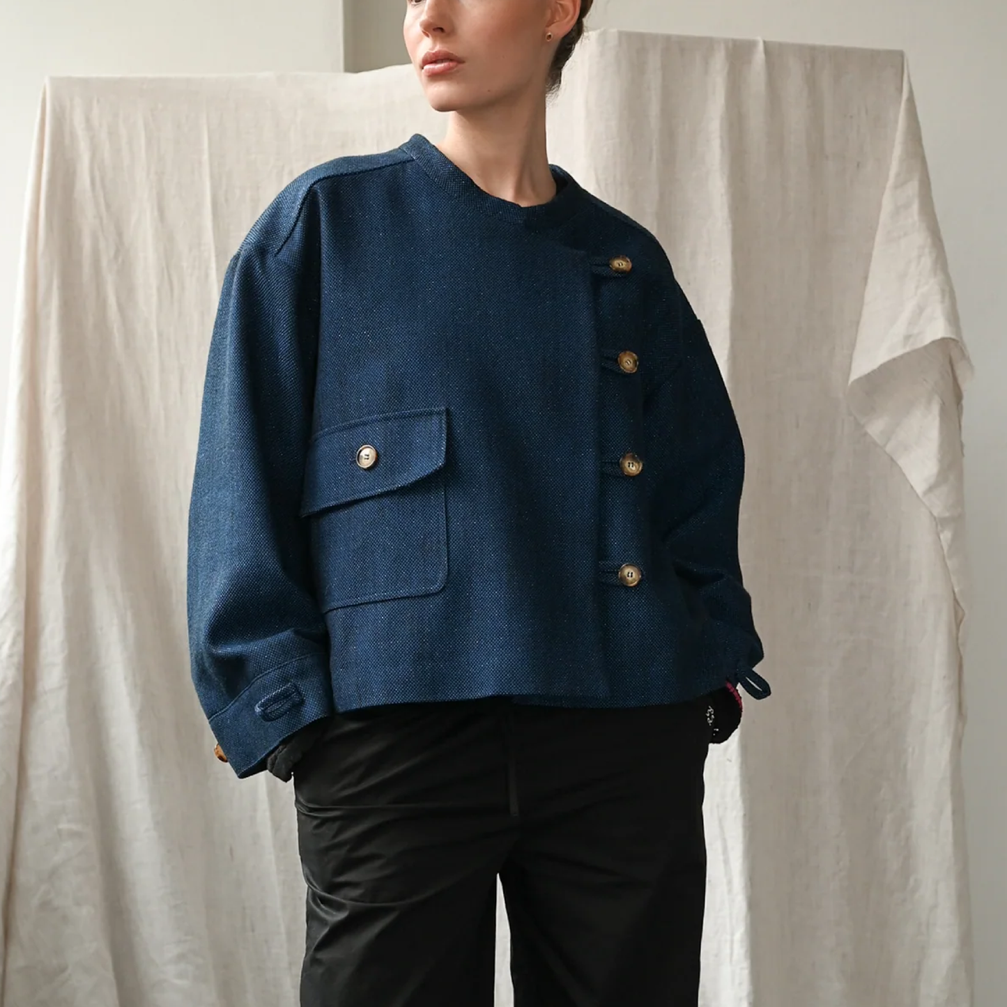 Mimi Indigo Wool Jacket