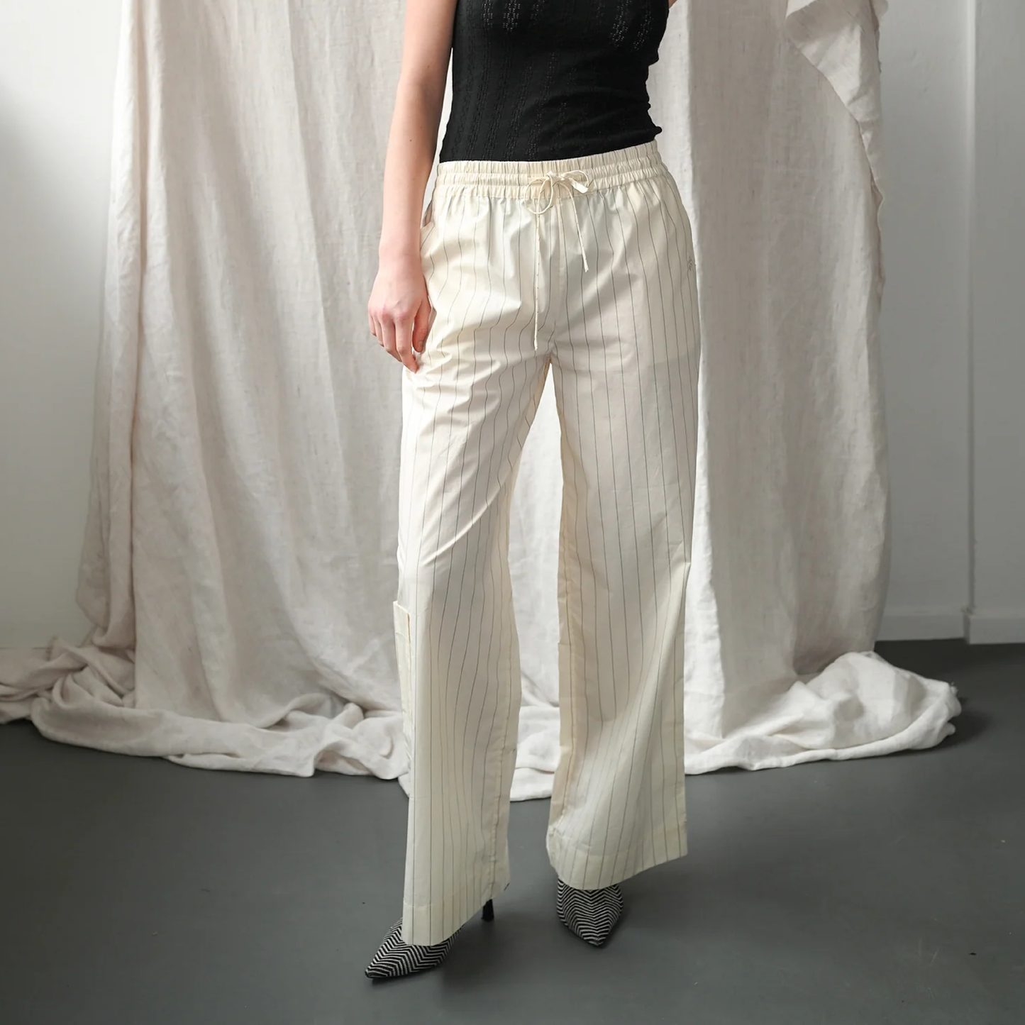 Dagny Pinstripe Trousers