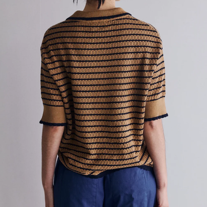 Lullu Knit Stripe Polo