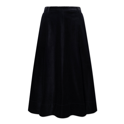 Pryma Organic Heavy Corduroy Nederdel, Ink Navy