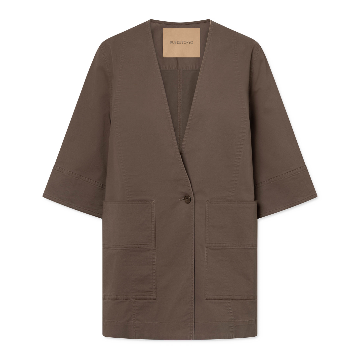 Catia Twill Blazer, Malt Brown