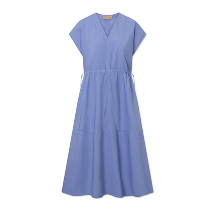 Dalila Poplin Kjole, Blue Bonnet