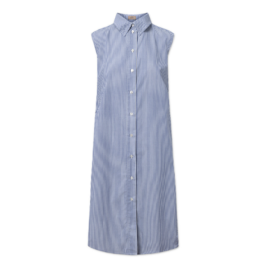 Dionne Shirtdress, Dark Blue Stripe