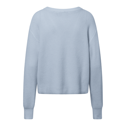 Karli Wool Cashmere Strik, Dove Blue
