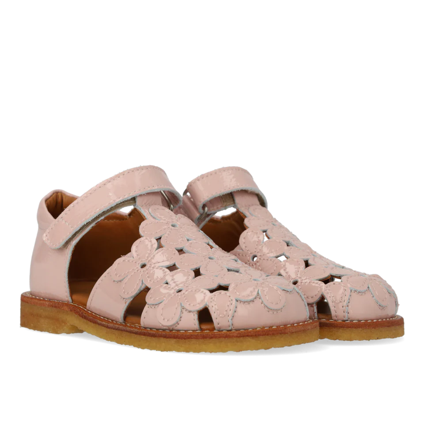 Sandal Med Blomster Og Velcrolukning, Rosebud