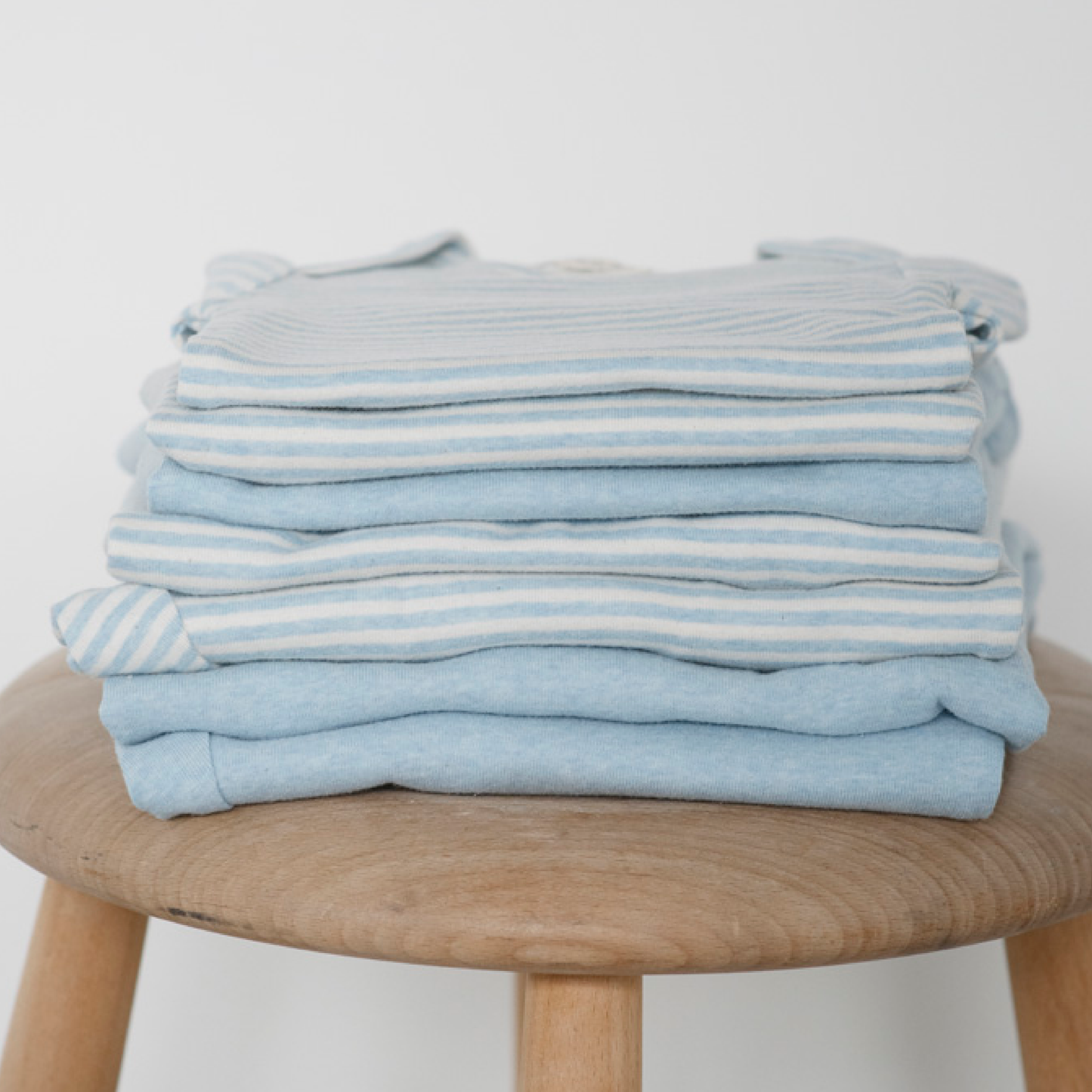Baby Heldragt Stripe, Aqua/Ecru
