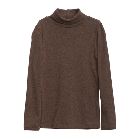 Turtleneck Tee, Chestnut