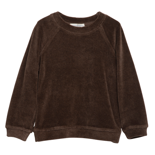 Velour Blouse, Chestnut