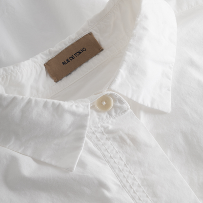 Shelby Garment Dyed Poplin, White