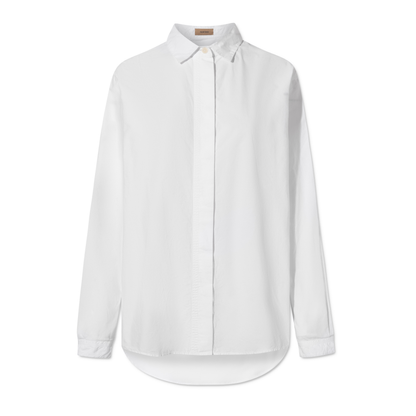 Shelby Garment Dyed Poplin, White