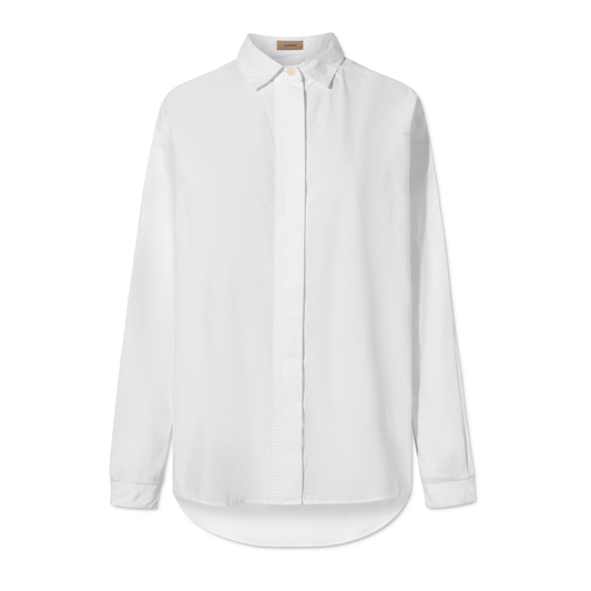 Shelby Garment Dyed Poplin, White
