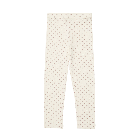 Edie Musling Leggins, Alistair Print Light Cream/Dark Burgundy