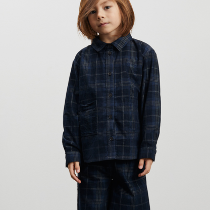 Elliot Skjorte, Dark Navy Check