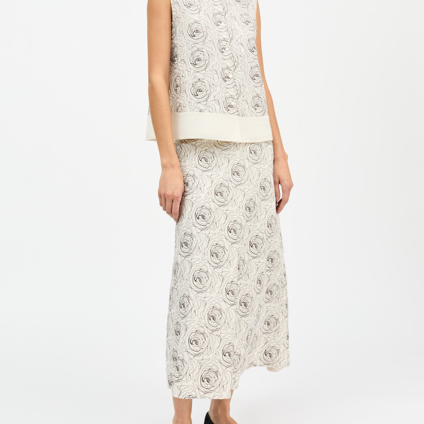 Mollie Top, Ecru