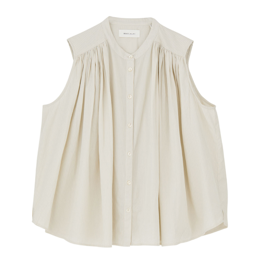 Louise Top, Light Blue/White Stripe