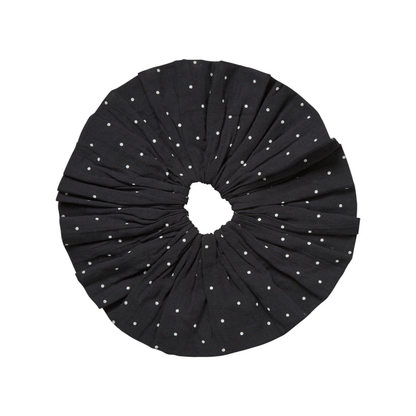 Big Scrunchie, Black/White Dot