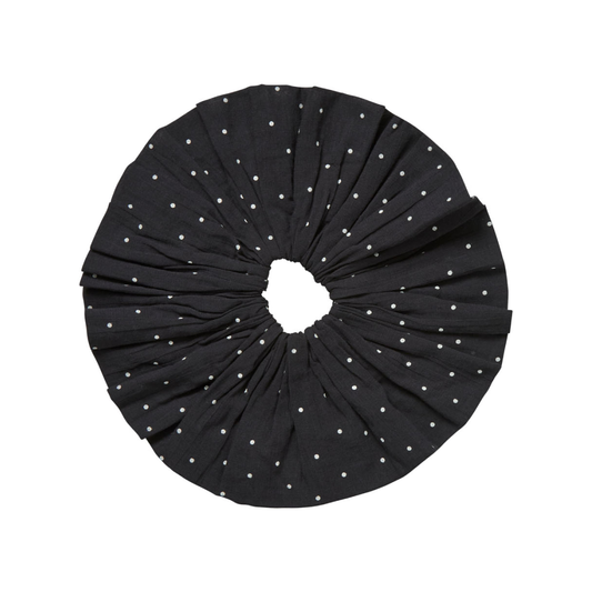 Big Scrunchie, Black/White Dot