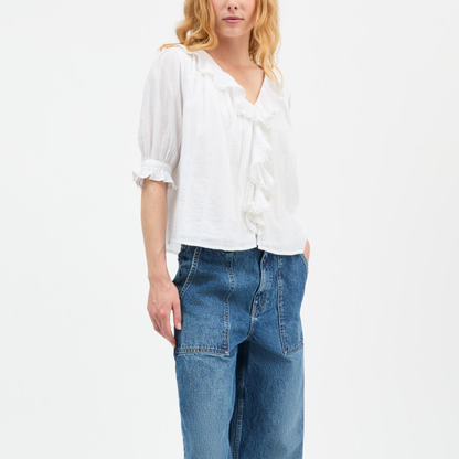 Clea Blouse, Optic White