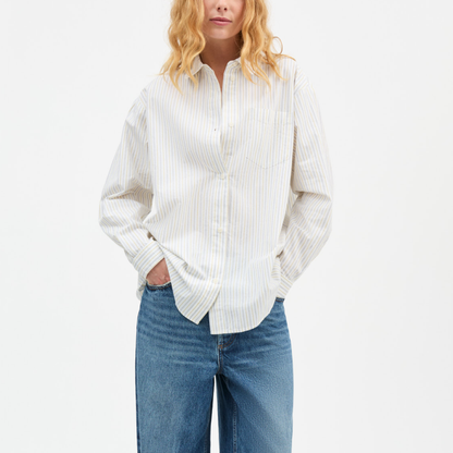 Edgar Shirt, Yellow/Blue Stripe