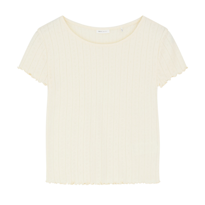 Edie Cap Sleeve Tee, Butter