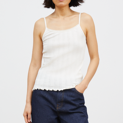 June Cami Top, Ecru