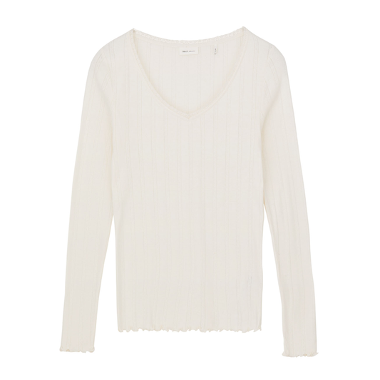 June V Blouse, Ecru
