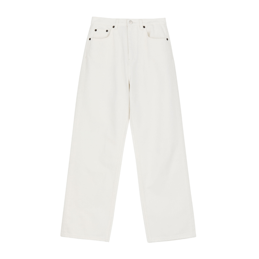 Maddy Straight Jeans, Off White