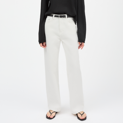 Maddy Straight Jeans, Off White