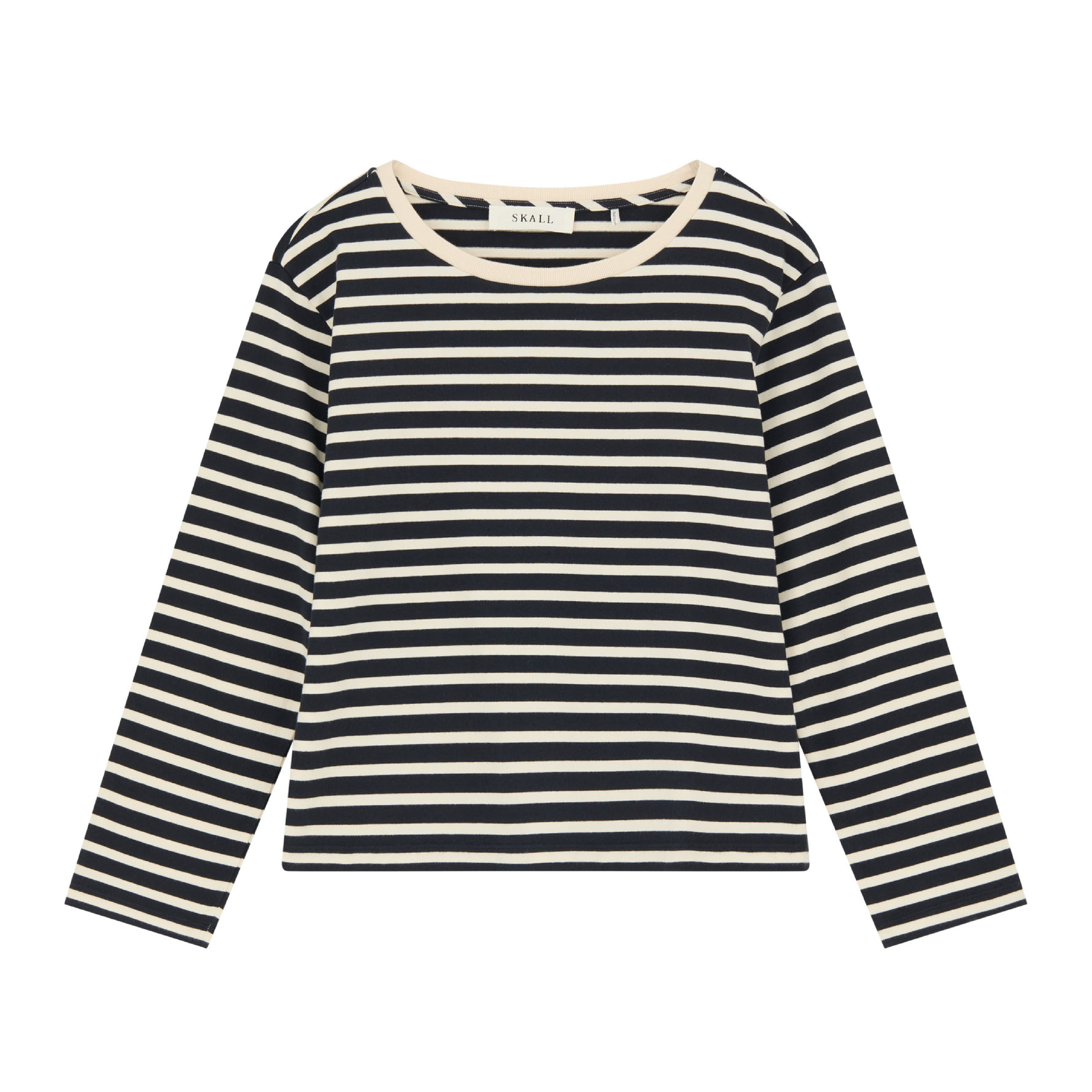 Marron Oversized Blouse, Navy/Off White Stripe