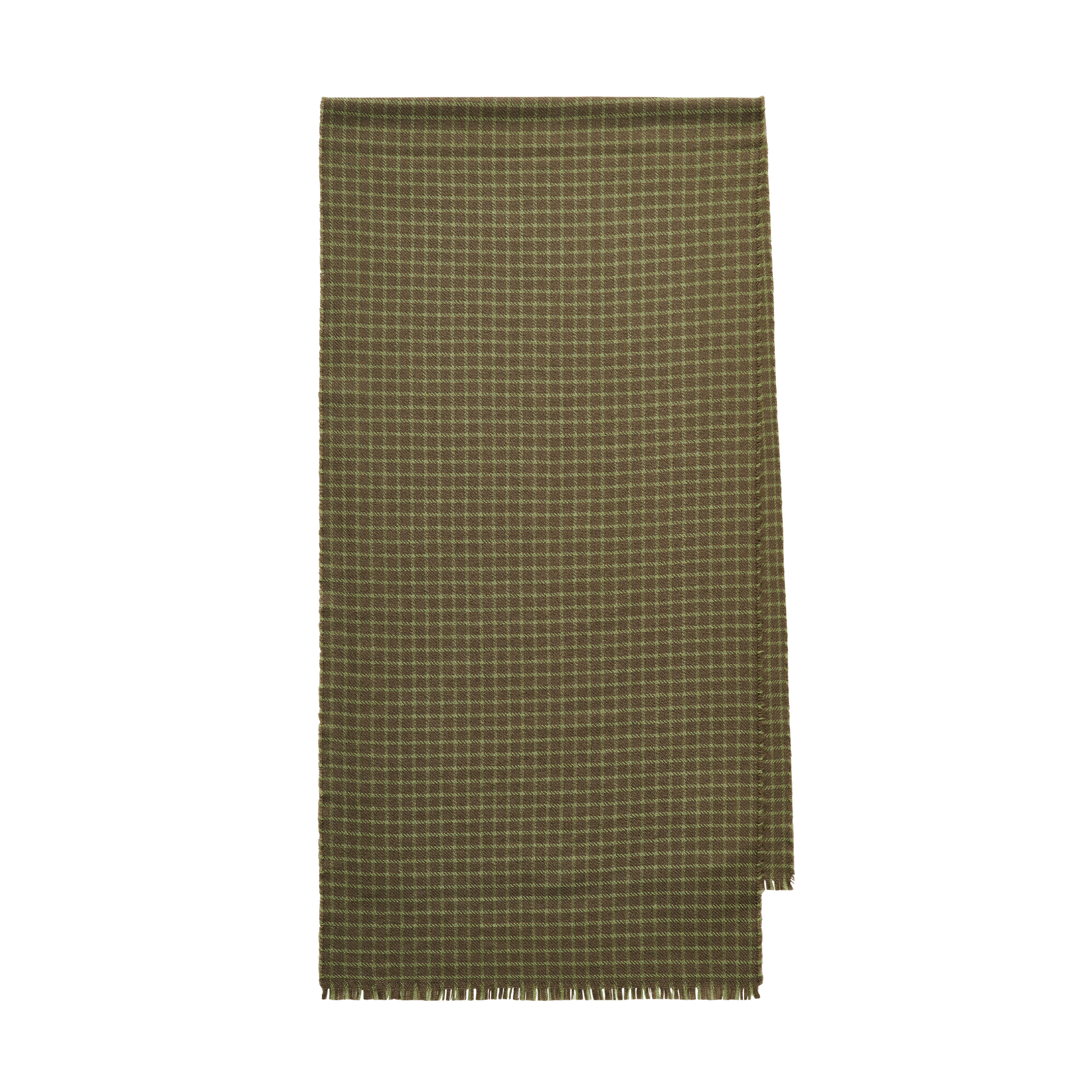 Nadelle Scarf, Brown/Green Check